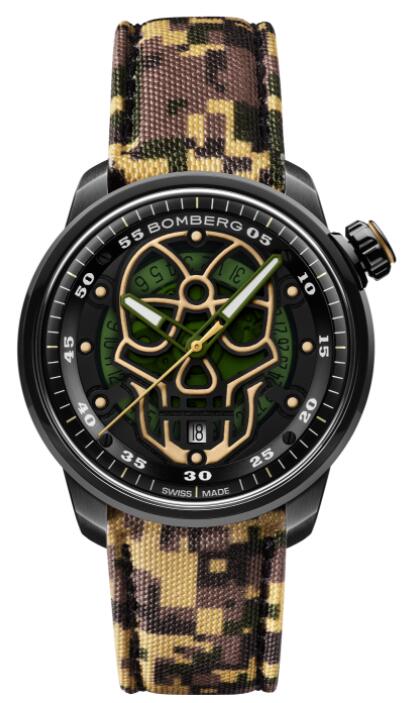 Bomberg BB-01 AUTOMATIC MILITARY SKULL LIMITED EDITION CT43APBA.23-4.11 Replica Watch